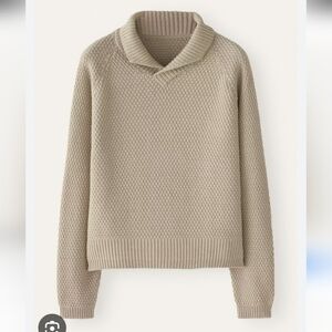 Poetry Cream Ribbed Knit Sweater